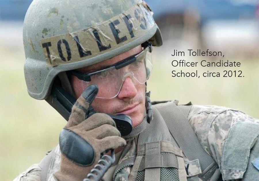 Jim Tollefson, Officer Candidate School, circa 2012