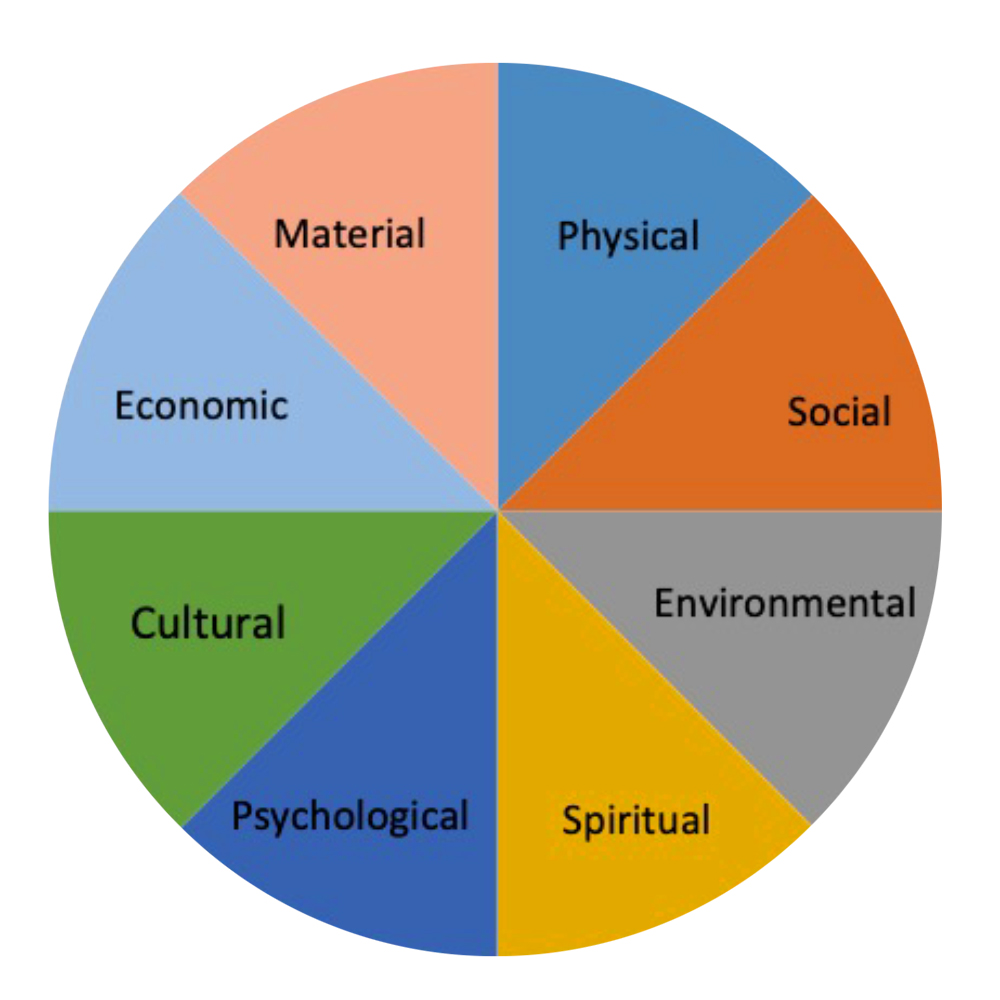 Well-being model graph